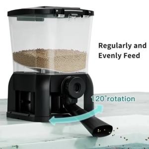GREATLH Jebao Jecod Fish Feeder Aquarium Fish Pond Large Capacity Automatic WiFi Feeder Koi Feeder Smart Control Aquarium Automatic Feed
