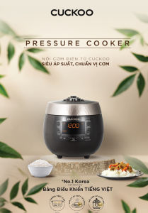 Nồi cơm điện tử áp suất Cuckoo CRP-R1000F/BKGBCRVNCV - 1.8L - Hàng chính hãng - Designed by Cuckoo in Korea