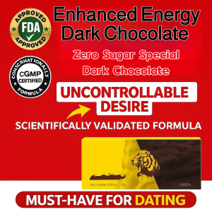 Enhanced Energy Dark Chocolate Zero Sugar Special Dark Chocolate Euros Pleasure Boosting Guilt-Free Treat Highend Nutrientrich Mens Lust Snacks