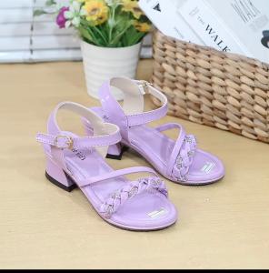 NEW !!! sandal hak tahu anak perempuan model kepang 3 cm // sandal slop anak perempuan kepang berlian termurah