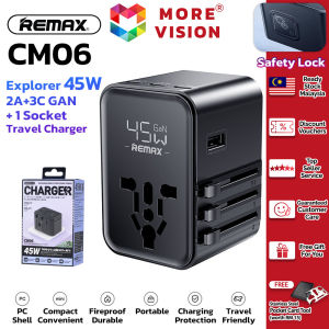 REMAX Explorer 25/45W GAN Travel Charger Universal Power Adapter Type-C USB Fast Charging Mini UK US EU Plug Socket