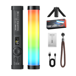 Photoolex Official RGB Magnetic Tube Light B190S Desktop Fill Light Portable Outdoor Soft Light