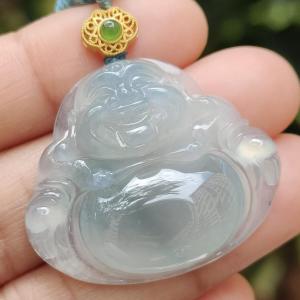 Water Essence Jade Buddha 💧- Financial Fluidity (Sku: pendant435)