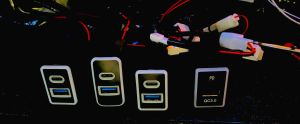 Toyota Lexus Daihatau Perodua 3.0 USB + Type C port adapter 6.4A charger charging cover led lamp light cable socket