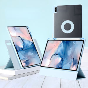 Detachable Magnetic Ring Case for Huawei MatePad Air 11.5 2023 Pro 11 12.6 10.8 720 Rotation Cover for Huawei MatePad 11 2023 SE 10.4 11 Pro 10.8 T10S with Pencil Holder Case