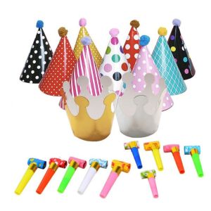 Medan Topi Ulang Tahun Anak Kerucut Pompom Topi Polkadot Ulang Tahun Birthday Hat Hiasan Topi Pestan Topi Ulang Tahun Kerucut Pesta Korea Lucu Birthday Party Hat