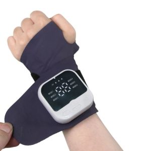 BLACKON Cordless Rechargeable Wrist Massager 10 Modes 29 Levels EMS Microcurrent Massager Quiet Operation Vibration Massage Electric Massager Office Use