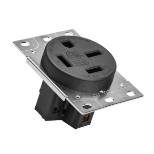 Heavy Duty ED1560DF 60Amp NEMA 15-60R Outlet Receptacle Socket Corrosion Proof Flush Mount Receptacles