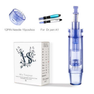 15pcs/box 12Pin Microneedling Dr Pen A1 Needle Cartridges Mesotherapy Accessories