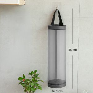 Grocery Bag Holder Hanging Trash Garbage Bag Organizer Kitchen Plastic Bag Organizer Storage Wall Mounted Shopping Bag Holder
