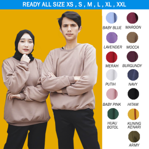 Jaket Sweter Hoodie Sweater Tebal Switer Oversize Pria Wanita Aesthetic Cowok Cewek Couple Dewasa Remaja Distro Keren Original Ori Jumbo Terbaru Bahan Tebal Dan Hangat Warna Coklat Moka Mocca Moca Polos Size Ukuran S M L XL XXL Korean Style Lengan Panjang