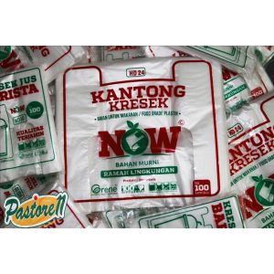 Kantong Kresek HD 24 NOW Foodgrade Isi 100 Lembar | Kresek Bening Putih Hitam
