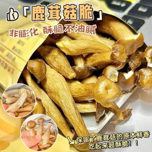 31g 即食鹿茸菇脆酥脆果蔬脆坚果 Instant Mushroom Crispy