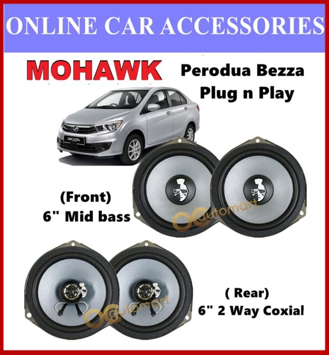 Mohawk Plug Play Front Rear Oem Speaker For Proton Perodua Toyota Honda Nissan Perodua