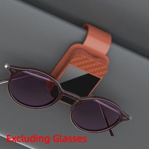 BNU0349 Multifunctional Car Glasses Holder Stable Universal Car Sun Visor Glasses Clip Practical Save Space Eyeglass Storage Stand Car Interior Accessory