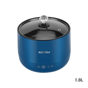 MEEVIDA 1.8L Mulitfunctional Electric Cooker Mini Rice Cooker Small Hot Pot Non-Stick Pan Electric Cooker