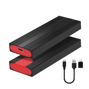 Aluminum M.2 NVMe Enclosure Type C Connector Heat Management Aluminium Enclosure Case for M.2 2230 2242 2260 2280 NVMe