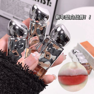 Gege bear gogo bear soft naked mist velvet lip glaze low saturation smooth white milk coffee lip cream autumn and winter