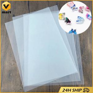 10PCS Heat Shrink Plastic Sheet Shrinky Film Paper for Adults Kids Create DIY Craft and Art Keychain Handmade Crafts Supplies Half Transparent Shrink Film Sheets Shrinkable Paper Craft Fine Polish