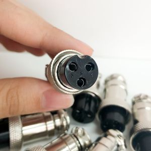 GX16 XLR 3 Pin Female Plug 16mm Male Chassis Mount Socket Aviation Circular Connector