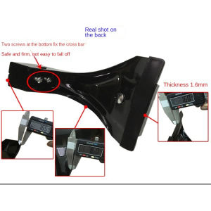 Universal Roof Rack Cross Bar Rain Trunk Clamps Set 6/7/9/11 Inches 4pcs