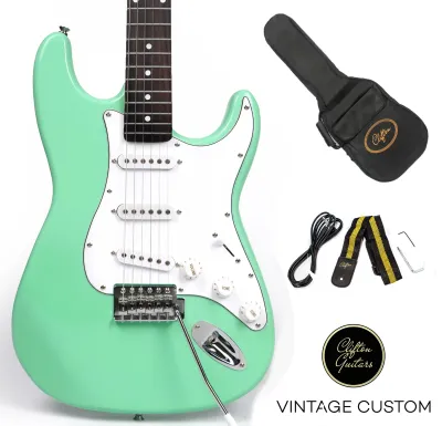 Clifton Stratocaster Pioneer Series - Electric Guitar w/ FREE Accessories