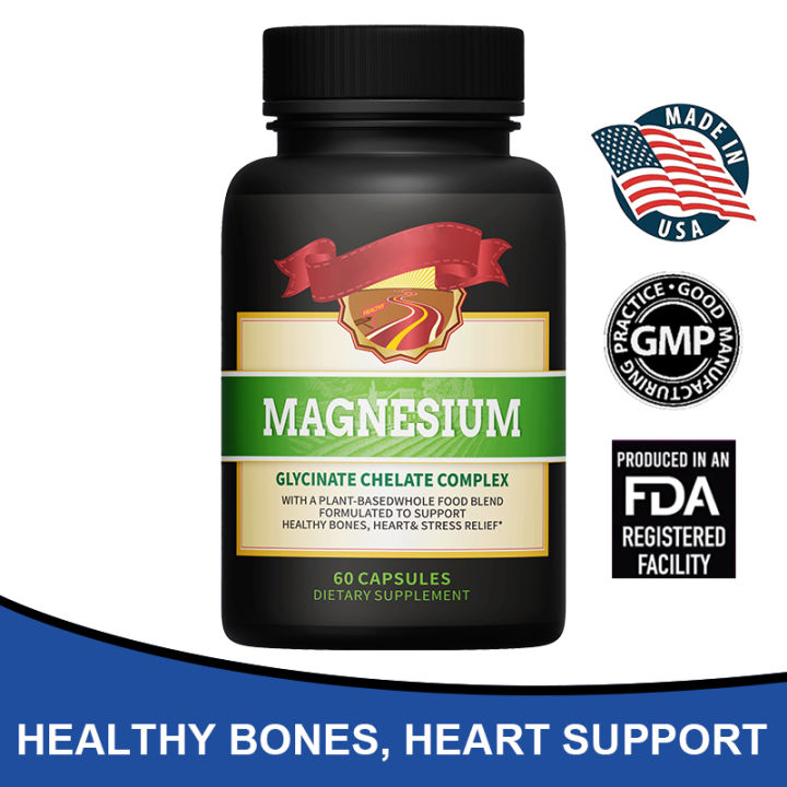 Magnesium Glycinate 680 mg Supplement to support stress reduction