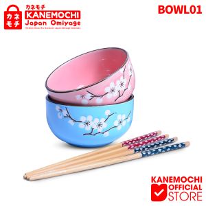 KANEMOCHI BOWL - KANEMOCHI MANGKUK KERAMIK KHAS JEPANG - MANGKUK SET ISI 2PCS - MANGKUK SET ISI 4PCS - MANGKUK SET ISI 6PCS - OLEH OLEH JEPANG - SOUVENIR JEPANG