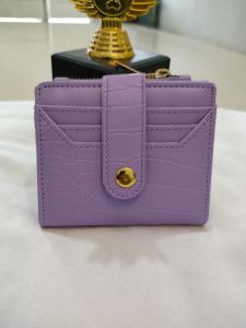 Dompet Wanita Simple / Dompet Wanita Croco Kancing Dompet Kartu Wanita Lipat