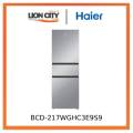 Haier 217L BCD-217WGHC3E9S9 Frost-Free Three-Door Refrigerator: Premium Energy Efficiency for Modern Homes. 