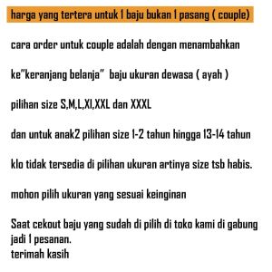 Amspro kemeja couple ayah dan anak laki-laki couple keluarga Yosakitobi Biru