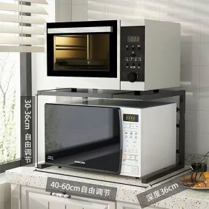 ❣️SPACEIDEAS❣️ Expandable and Height Adjustable Microwave Oven Holder Oven Stand Microwave Oven Rack Countertop Organizer Rack Toaster Holder Air Fryer Holder Rice Cooker Holder Toaster Holder Kitchen Organizer Storage Rack Kitchen Rack Kitchen Shelf