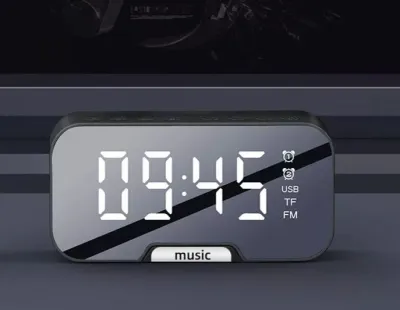 Digital Clock Alarm Bluetooth with Bass Speaker / Jam Alarm Bluetooth dan Speaker