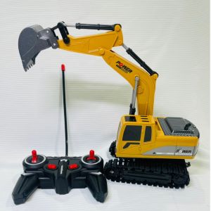 Đồ Chơi Xe Máy Xúc 6 Kênh Điều Khiển Từ Xa Loại Sạc Pin Có Gầu Sắt