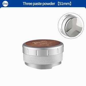 BINCOO Coffee Tamper Coffee Machine Italian Elastic Tamper Powder Distributor Set Stainless Steel 51MM/58MM