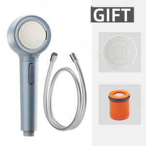 Bathroom Shower Two Modes Handheld Shower Adjustable Water Flow High Pressure Shower Head Water Saving Removable Shower Head Easy Installation