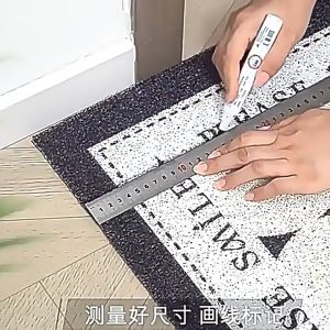 Keranixy Non Slip Entrance Mat Waterproof Dirt Trapper Door Mat Scraper Dust Control Home Floor Mat Durable Tikar