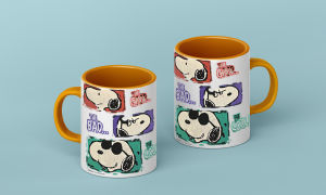 Insist Coffee Mug Tea Cup MUGSN1004 Personalized Snoopy Cartoon Coffee Cup Tea Mug to Happy Birthday