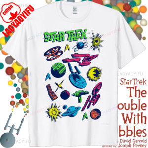 Star Trek Theme Series Creative Design T-shirt Classic Film Lover Tee Tops Fashionable Casual Summer Men Women Short Sleeve