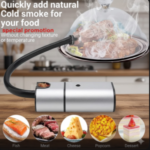 [SG Stock] Portable Food Smoker Infuser | Handheld Cold Smoking Gun for Cocktail Steak BBQ | Molecular Cuisine Smoke Generator