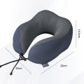 Dofia U-shaped Memory Foam Neck Pillow Portable Plane Travel Office Cervical Spine Neck Support. 