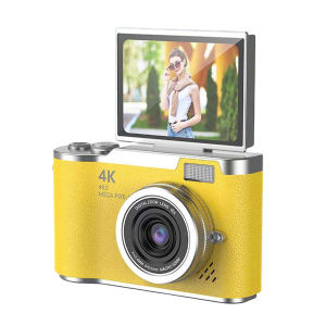 LK-007 Kids Digital Camera HD 1080P Video 48MP Camera Selfie Camera with Flip-Up Monitor Mini Kids Camera