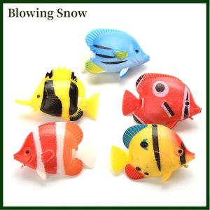 Blowing 1pc Aquarium Tank Plastic Artificial Swimming Fish Ornament Decoration