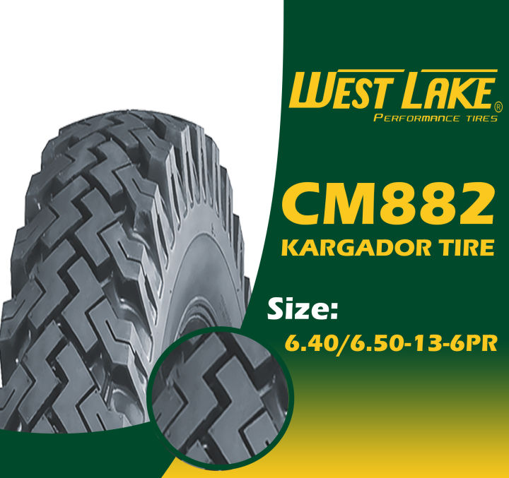 Westlake 6.40 6.50 13 6PR CM882 Kargador Tire with Free Flap and