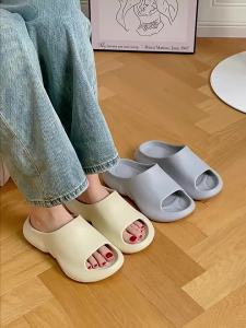 [Free Shipping] EVA Thick-Soled Slippers For Men 2025 Summer New Model Indoor Home Bath Non-Slip Outdoor Sandals For Women High-End Feel