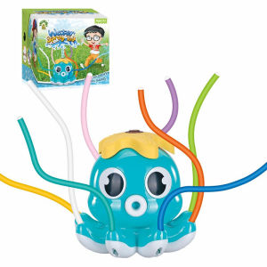 Water Spray Outdoor Toy Octopus Sprinkler Backyard Garden Water Toys Summer Yard Cartoon Splash Sprinkler Baby Bath Toy for Kids