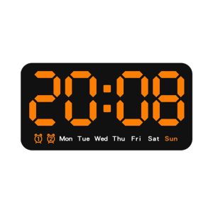 UUMIR Wall-mounted Electronic Wall Clock Temperature Date Multi-functional Digital LED Clocks  12/24H Display Table Clock
