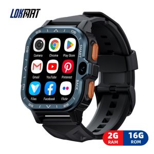 LOKMAT APPLLP 4 MAX Smartwatch Satellite Nevigation 4G LTE SIM Card 2GB 16GB 800mAh Dual Camera Smart Watch 2 Inch Screen Wifi