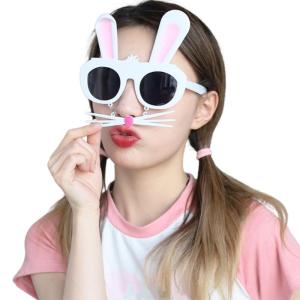 Đầy màu sắc Kính đạo cụ chụp ảnh phục sinh bên vui vẻ kính bên thanh Bữa tiệc giáng sinh hiện đại vui vẻ cho sân khấu phục sinh