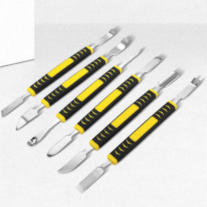 6 Pcs Metal Crowbar Steel Pry Bar Universal Disassemble Tool For DIY Phone Laptop PCB Screen Pry Open Repair Hand Tools